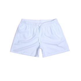 Beach Pants Men's Shorts Summer Surf Pants (Option: White-M)