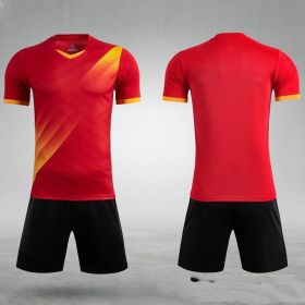 Soccer Suit Quick Dry Competition Training (Option: Bright red light plate-L)