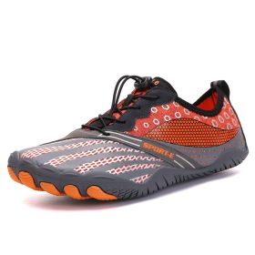 New Cross-border Five-finger Shoes Diving Fishing Couple Outdoor Wading River Upstream Shoes (Option: Orange-39)