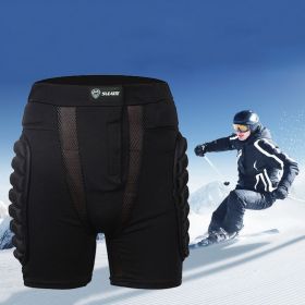 SULAITE Roller Skating Roller Skating Skiing Hip Protection Pants (Option: black-XL)