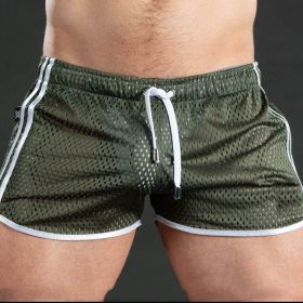 Fitness Running Sports Personality Shorts (Option: Green-L)