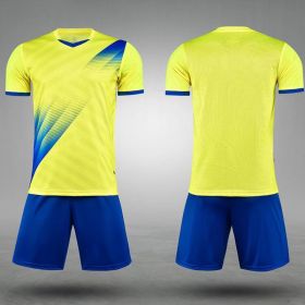 Soccer Suit Quick Dry Competition Training (Option: Fluorescent yellow light plate-5XL)
