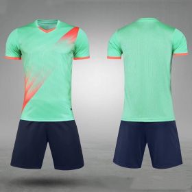 Soccer Suit Quick Dry Competition Training (Option: Water green light plate-XS)