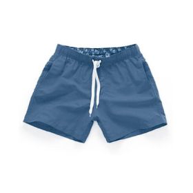 Beach Pants Men's Shorts Summer Surf Pants (Option: Navy Blue-2XL)